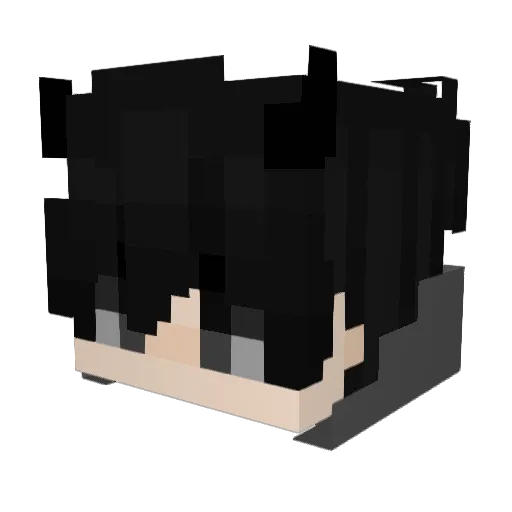 groundendhell Minecraft avatar head, 3D render