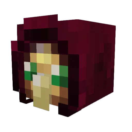 groundzerottv Minecraft avatar head, 3D render