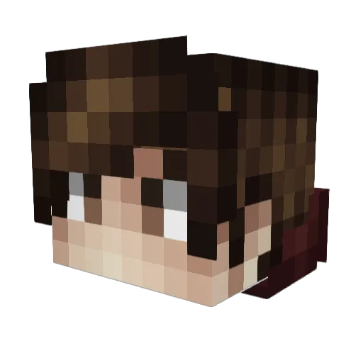 growingtree42 Minecraft avatar head, 3D render