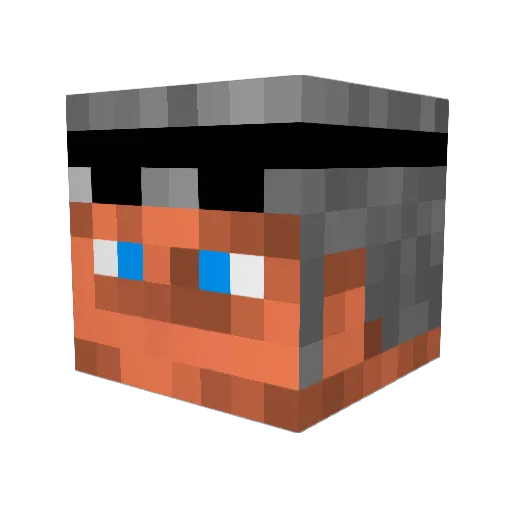 grox77 Minecraft avatar head, 3D render