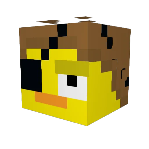groxcz Minecraft avatar head, 3D render
