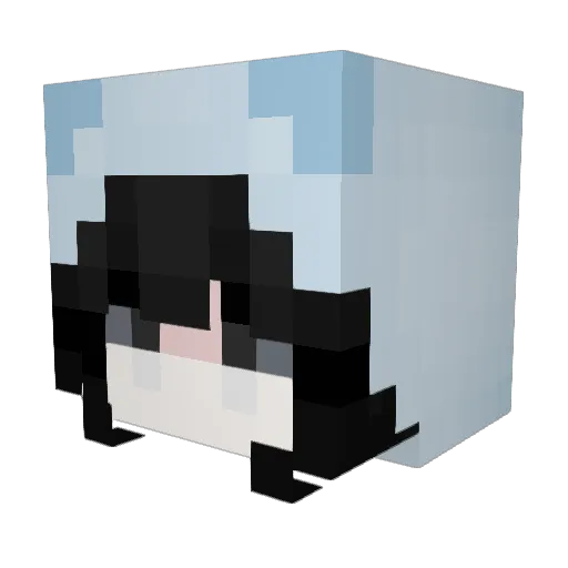 grresist Minecraft avatar head, 3D render