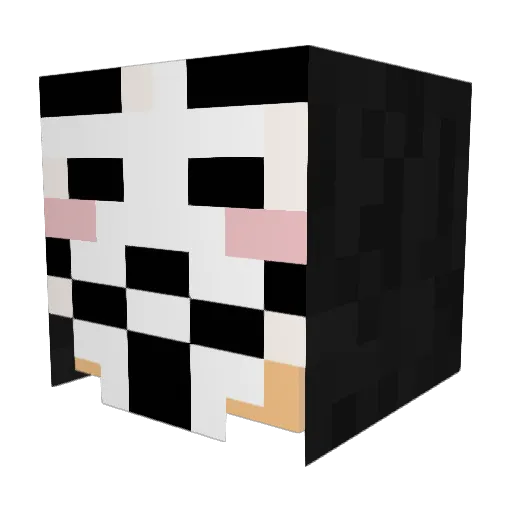 grringotini Minecraft avatar head, 3D render