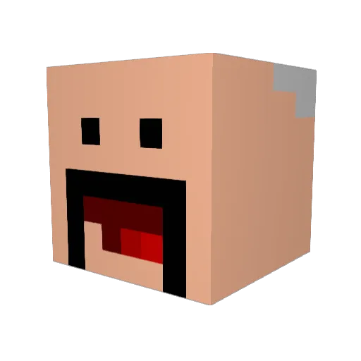 grrom174 Minecraft avatar head, 3D render
