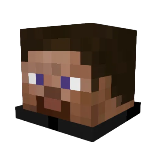 gruby127 Minecraft avatar head, 3D render