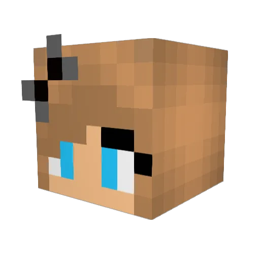 grudel Minecraft avatar head, 3D render