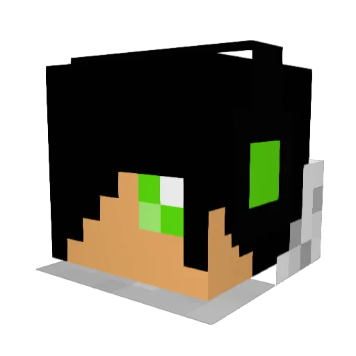 gruemmel1 Minecraft avatar head, 3D render