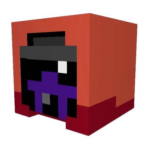 gruesomekylo Minecraft avatar head, 3D render