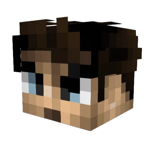 gruffalon01 Minecraft avatar head, 3D render