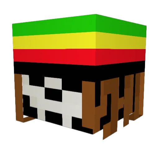 gruhmz Minecraft avatar head, 3D render