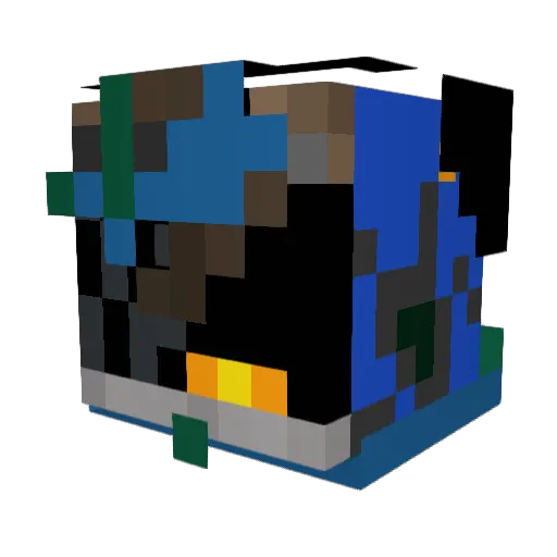 grumbot351 Minecraft avatar head, 3D render