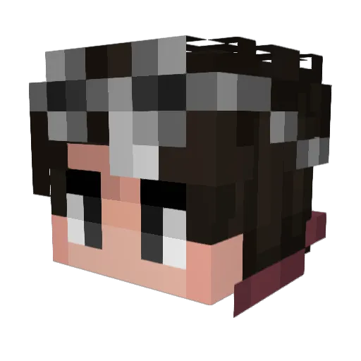 grumm02 Minecraft avatar head, 3D render