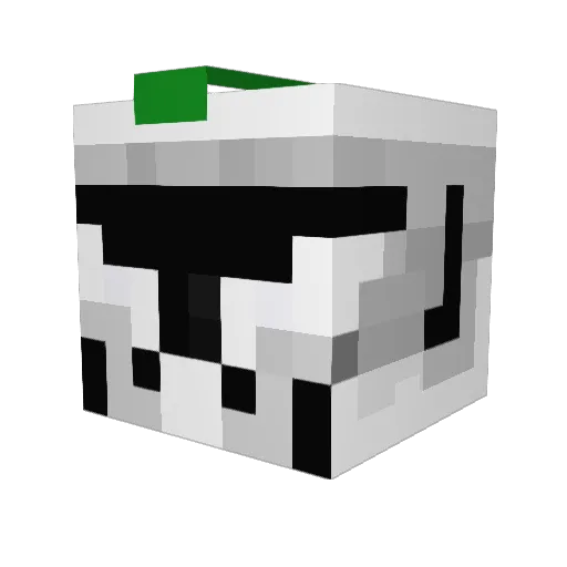grumpybullox Minecraft avatar head, 3D render