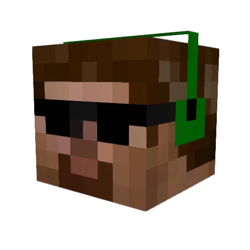 grumpychaz118 Minecraft avatar head, 3D render
