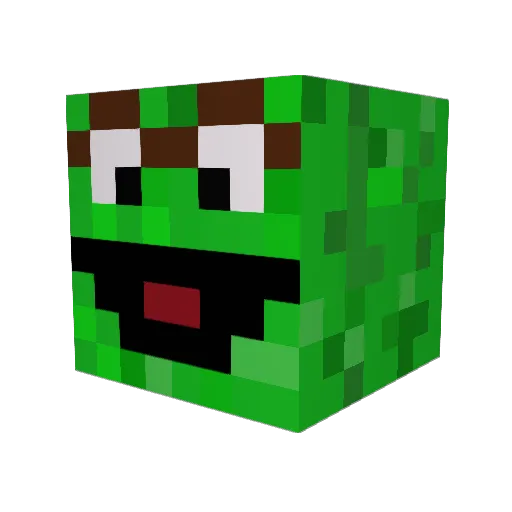 grumpyman88 Minecraft avatar head, 3D render