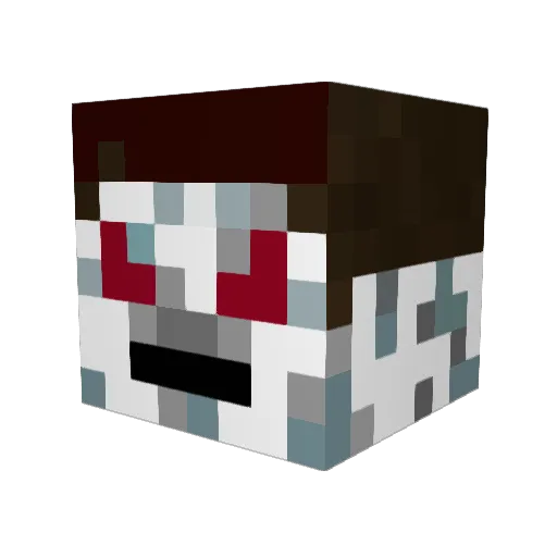 grundarn Minecraft avatar head, 3D render