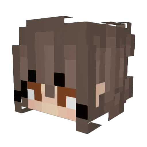 grunglek Minecraft avatar head, 3D render
