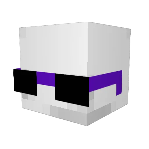 grunspengruh Minecraft avatar head, 3D render