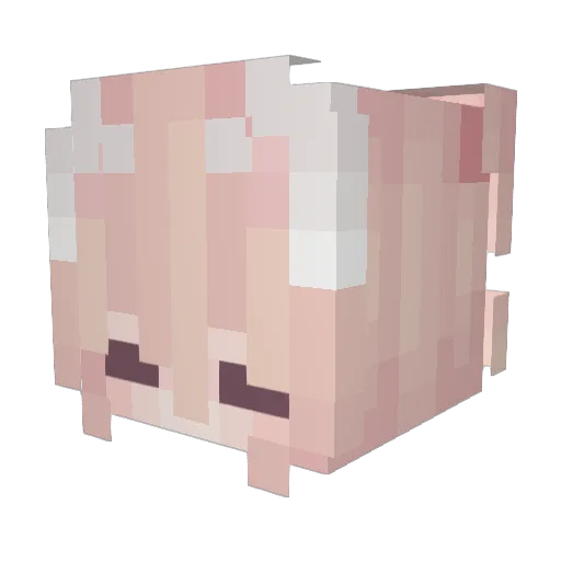 grunt001 Minecraft avatar head, 3D render