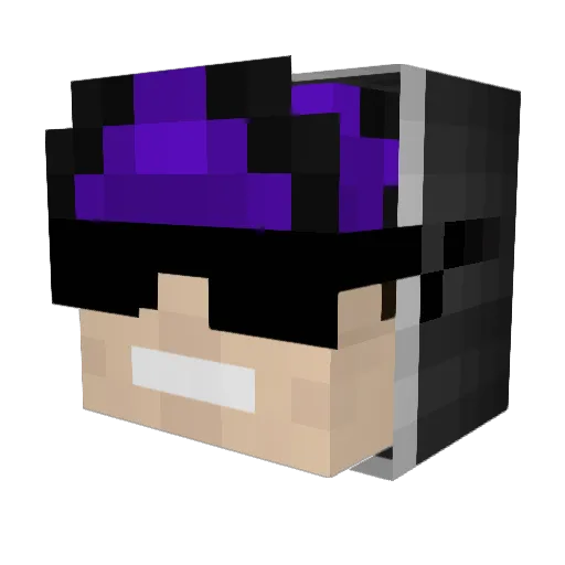 grunt22fox Minecraft avatar head, 3D render