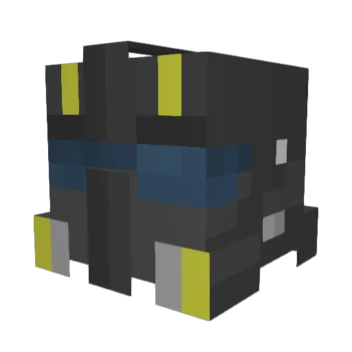 gruntyuiop Minecraft avatar head, 3D render