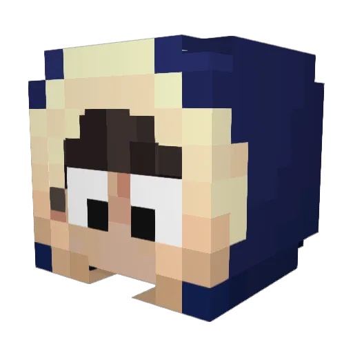 gruppox24 Minecraft avatar head, 3D render