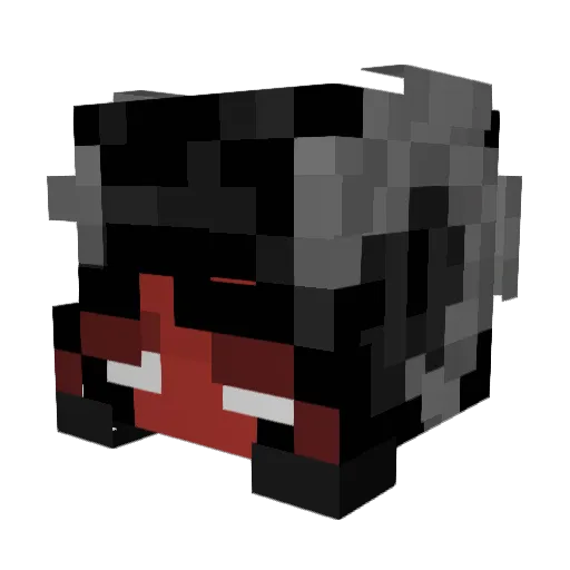 gruselzwerg Minecraft avatar head, 3D render