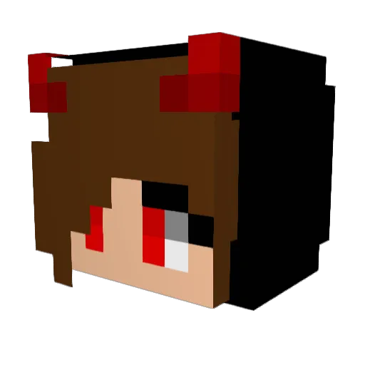 gruumo Minecraft avatar head, 3D render