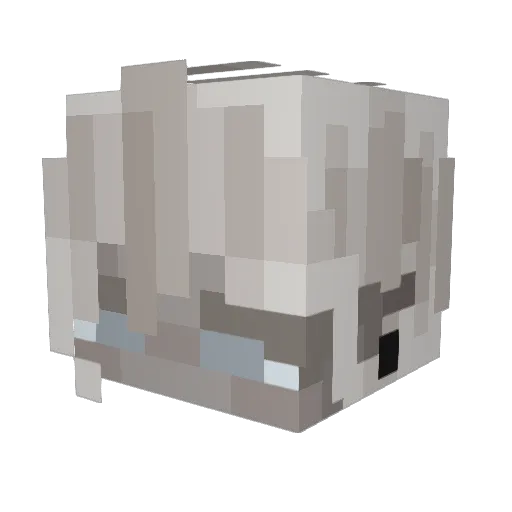 gruvof Minecraft avatar head, 3D render