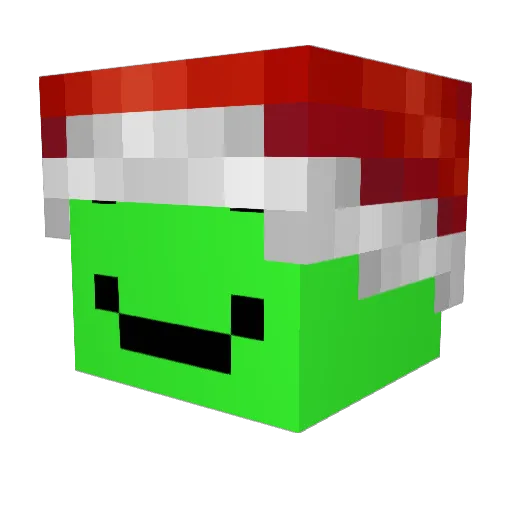 grxtic Minecraft avatar head, 3D render