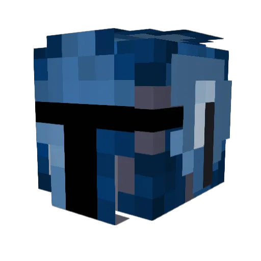 gryfft Minecraft avatar head, 3D render