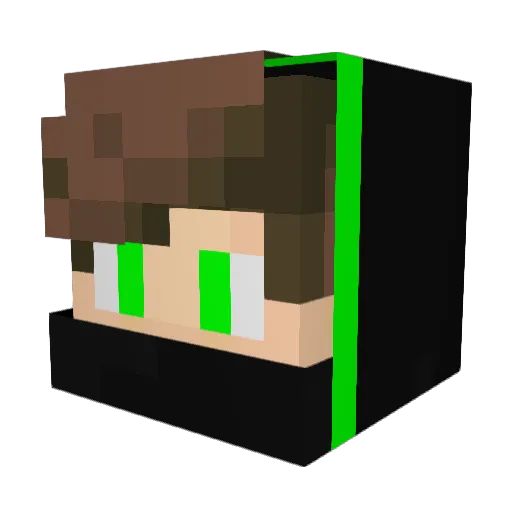 grymarcel Minecraft avatar head, 3D render