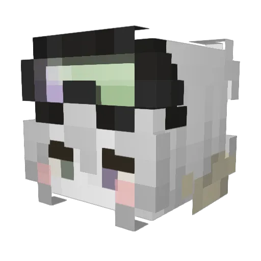 grymavenger Minecraft avatar head, 3D render