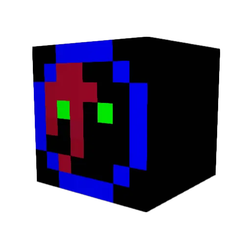 gryp51 Minecraft avatar head, 3D render