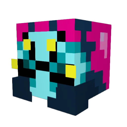 grysie Minecraft avatar head, 3D render