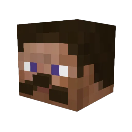 grzesiekfloryd Minecraft avatar head, 3D render
