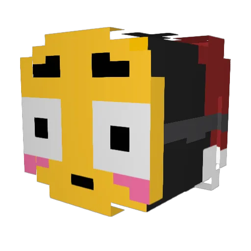 gsanchesmano Minecraft avatar head, 3D render