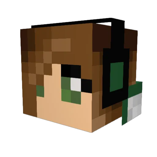 gschlyer Minecraft avatar head, 3D render