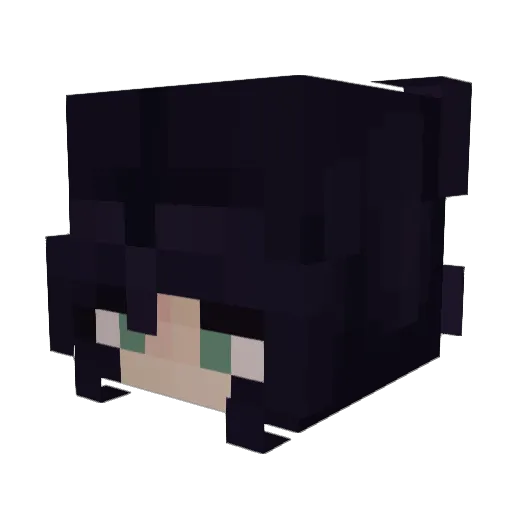 gsil Minecraft avatar head, 3D render