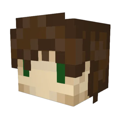 gsnsky Minecraft avatar head, 3D render