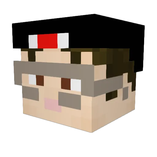 gsock56 Minecraft avatar head, 3D render