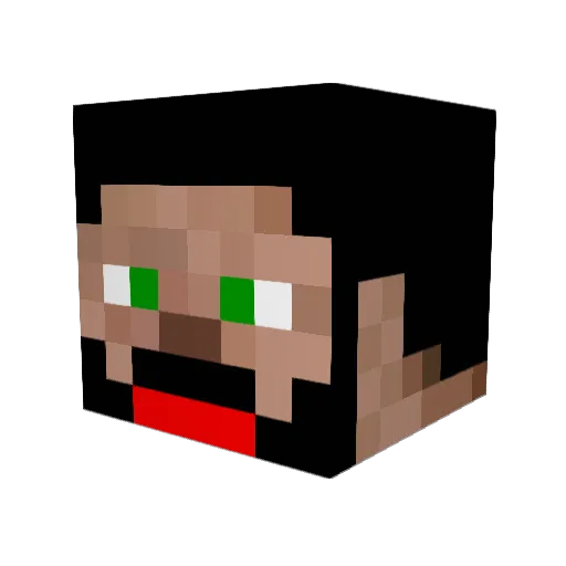gsturge Minecraft avatar head, 3D render
