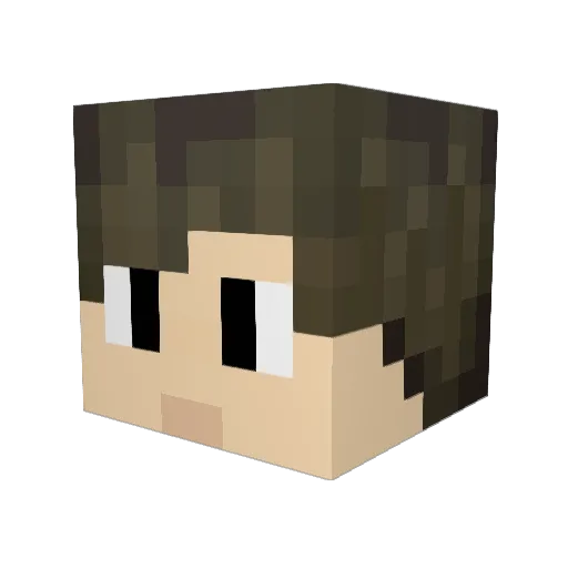 gsvirgilio Minecraft avatar head, 3D render