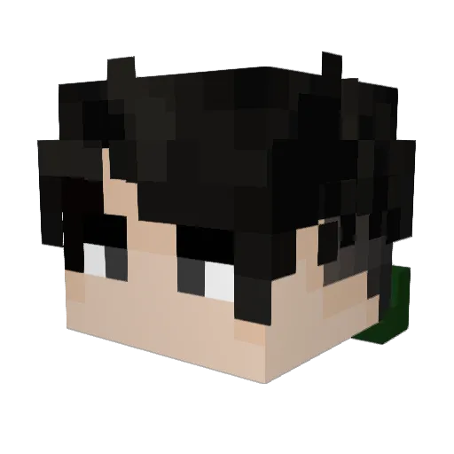 gsw22 Minecraft avatar head, 3D render
