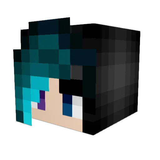 gsxrated Minecraft avatar head, 3D render