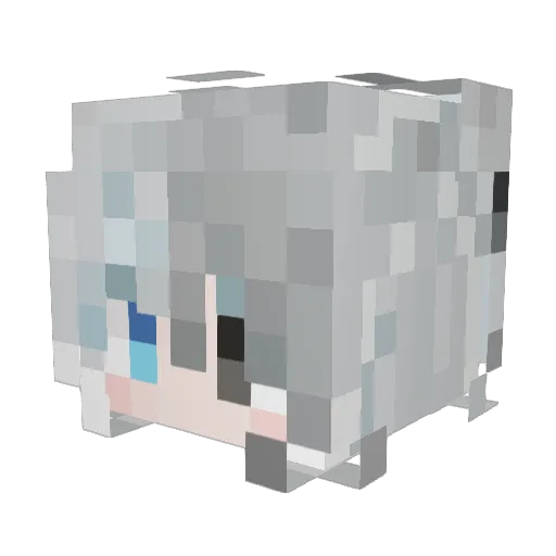 gszcwww Minecraft avatar head, 3D render