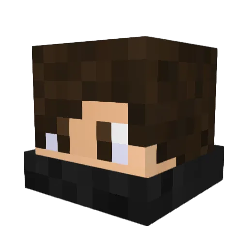 gt74 Minecraft avatar head, 3D render