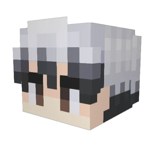 gtace_ Minecraft avatar head, 3D render