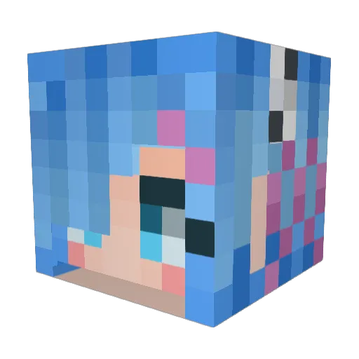 gtam706 Minecraft avatar head, 3D render