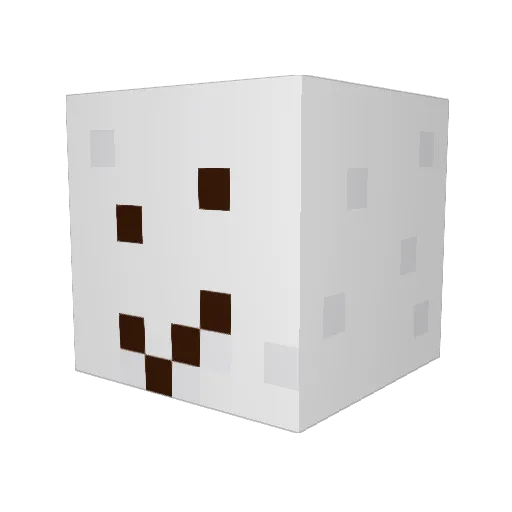 gtbmilk Minecraft avatar head, 3D render